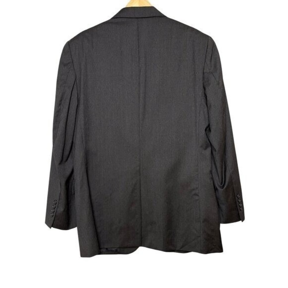 Jos A Bank Signature Collection Mens 40R 100% Wool Blazer Sport Jacket Black - Picture 2 of 14